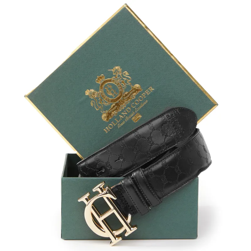 Holland Cooper HC Classic Belt - Black Monogram